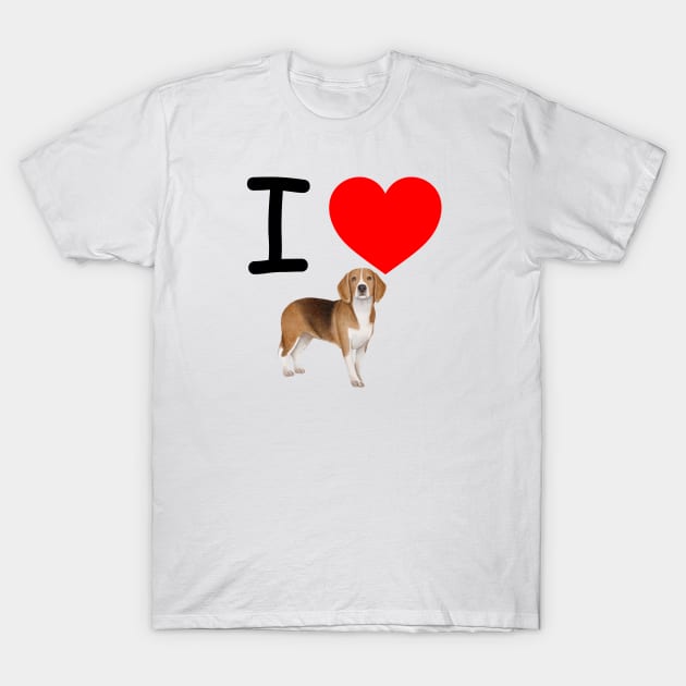 I Heart Beagles T-Shirt by EmoteYourself